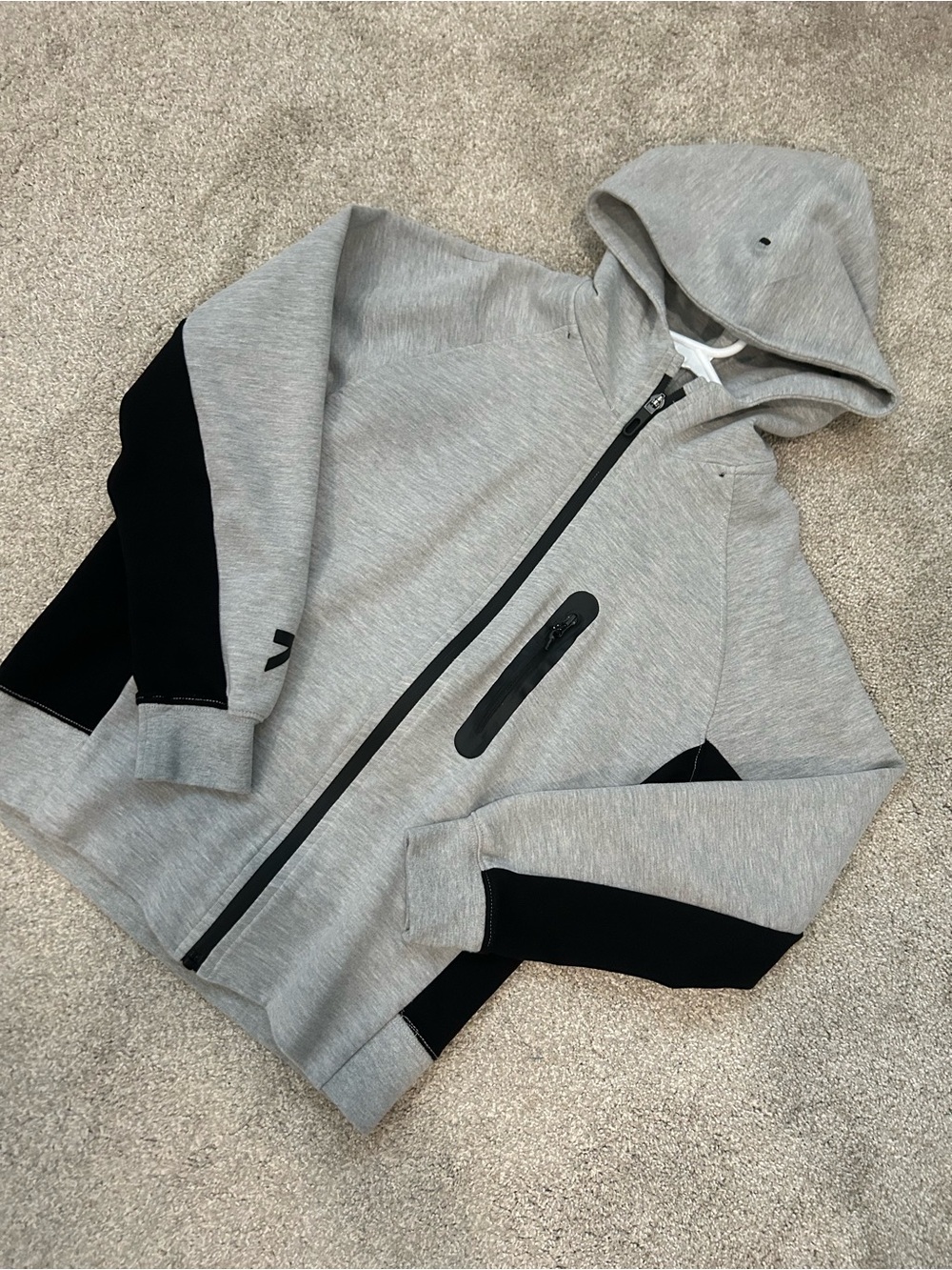 Kid’s Zara Gray and Black Zip Hoodie